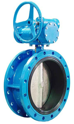 double flanged butterfly valve